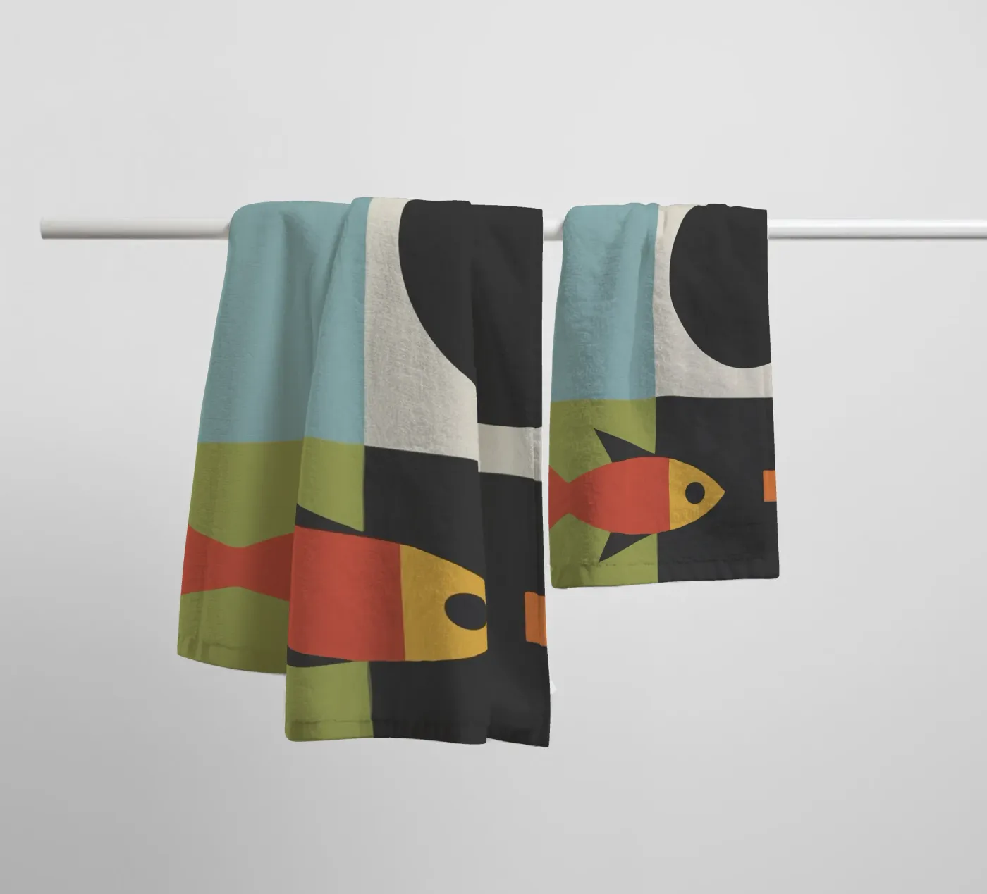 geometric composition badhanddoek van ramosashop