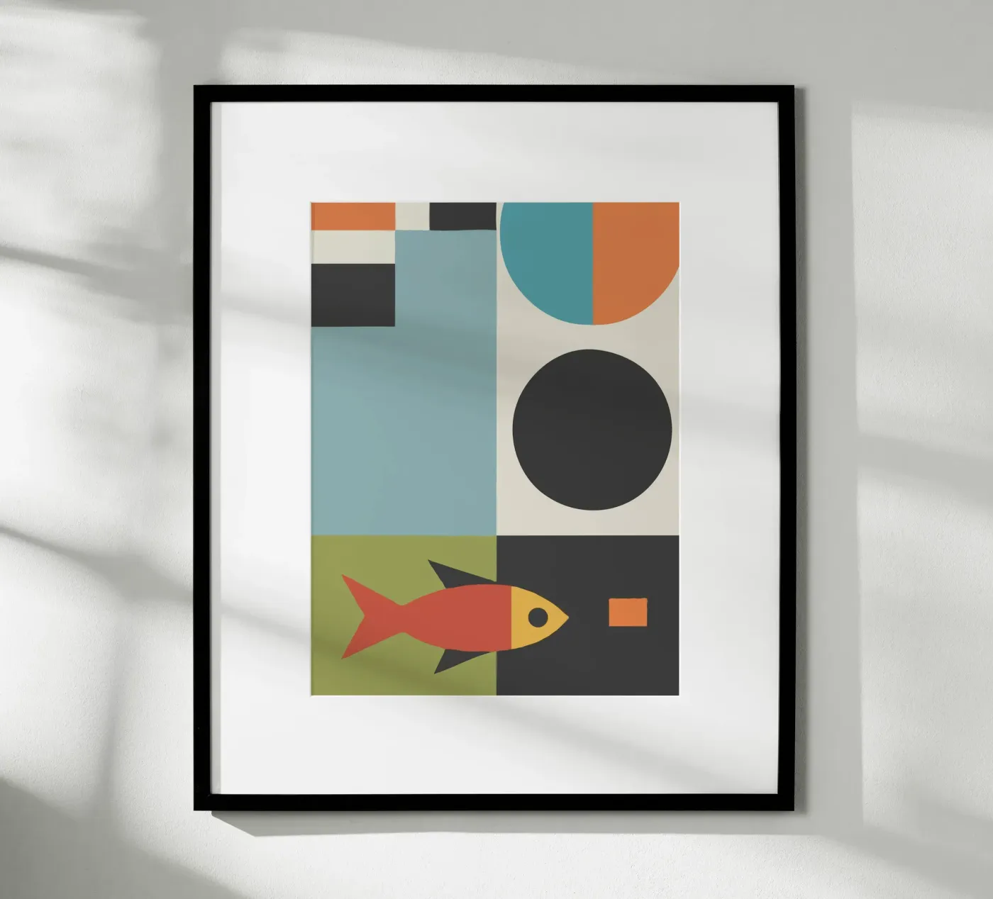 geometric composition poster van ramosashop