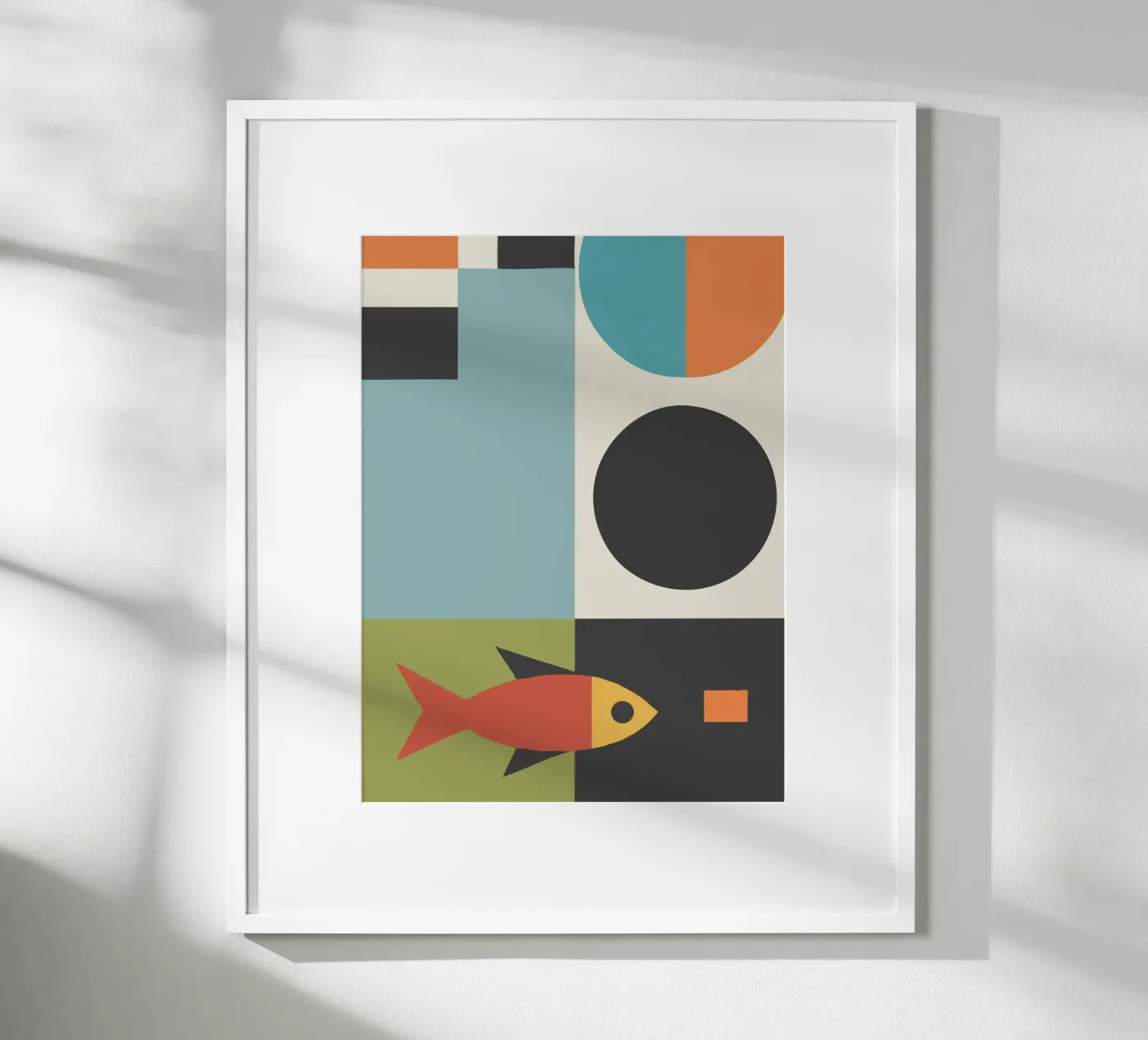 geometric composition poster van ramosashop