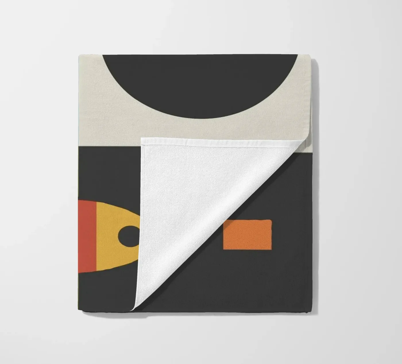 geometric composition strandhanddoek van ramosashop