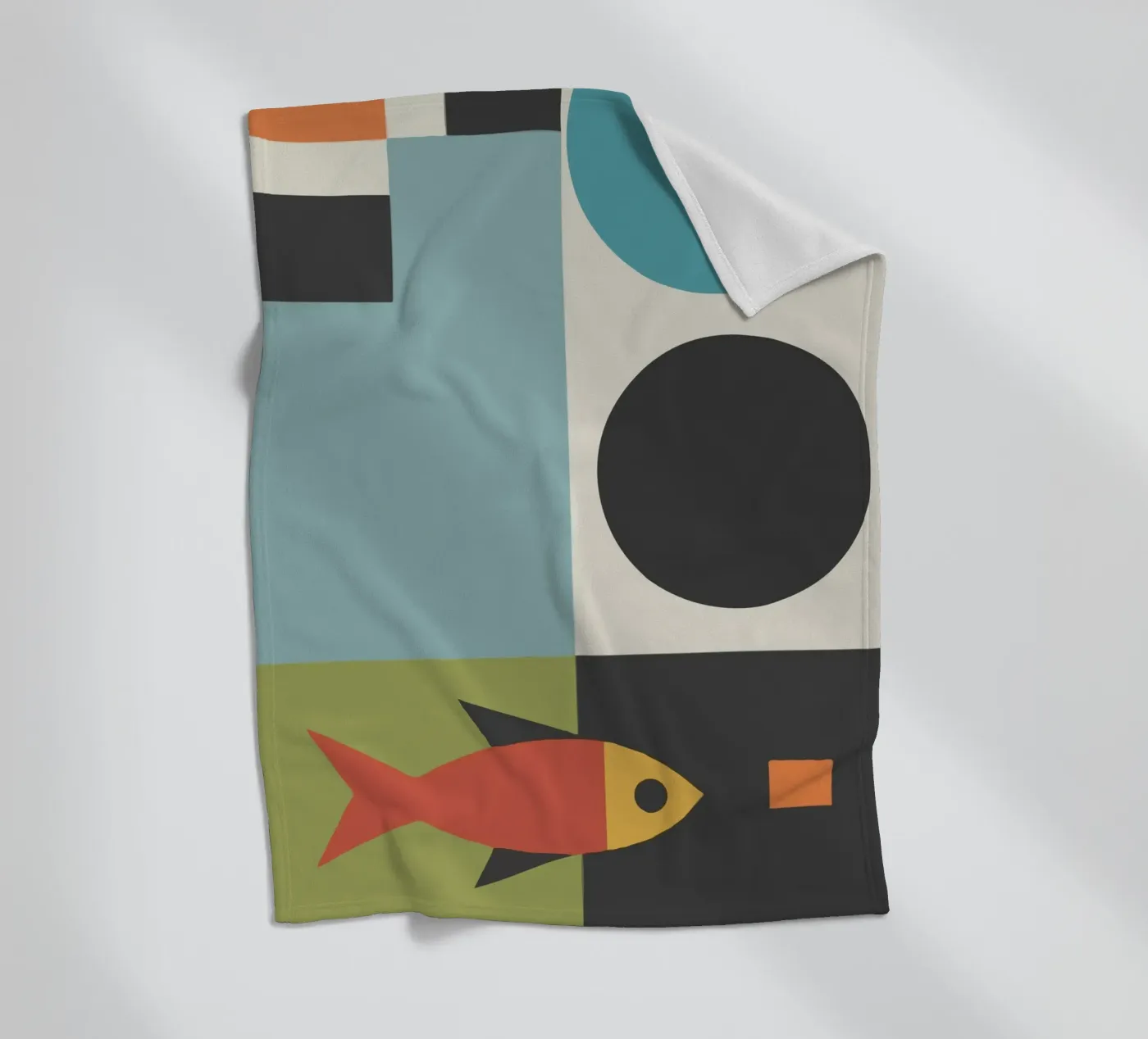 geometric composition coperta in pile da ramosashop