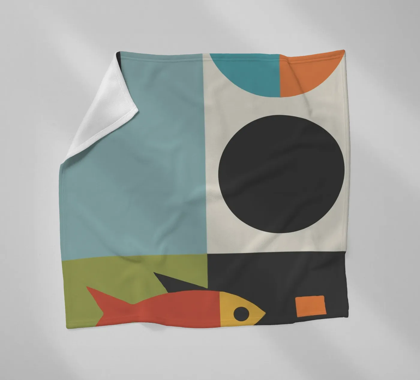 geometric composition coperta in pile da ramosashop