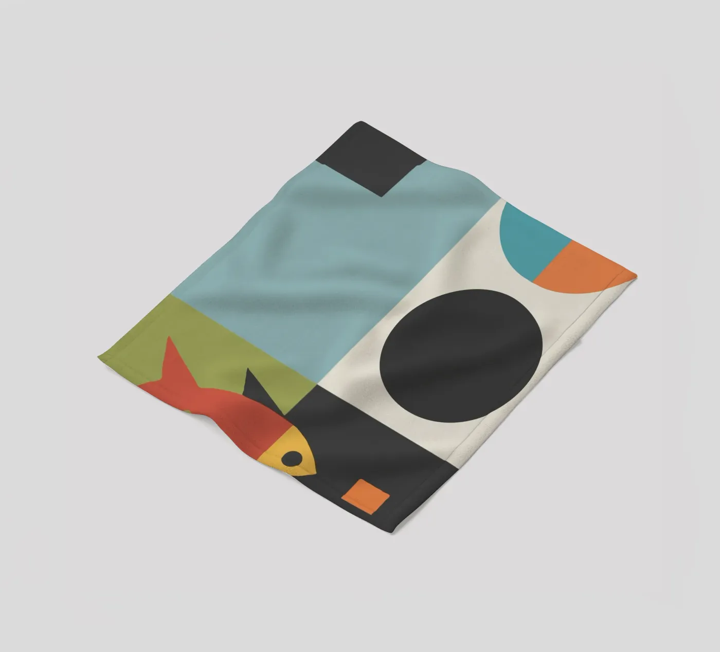 geometric composition coperta in pile da ramosashop
