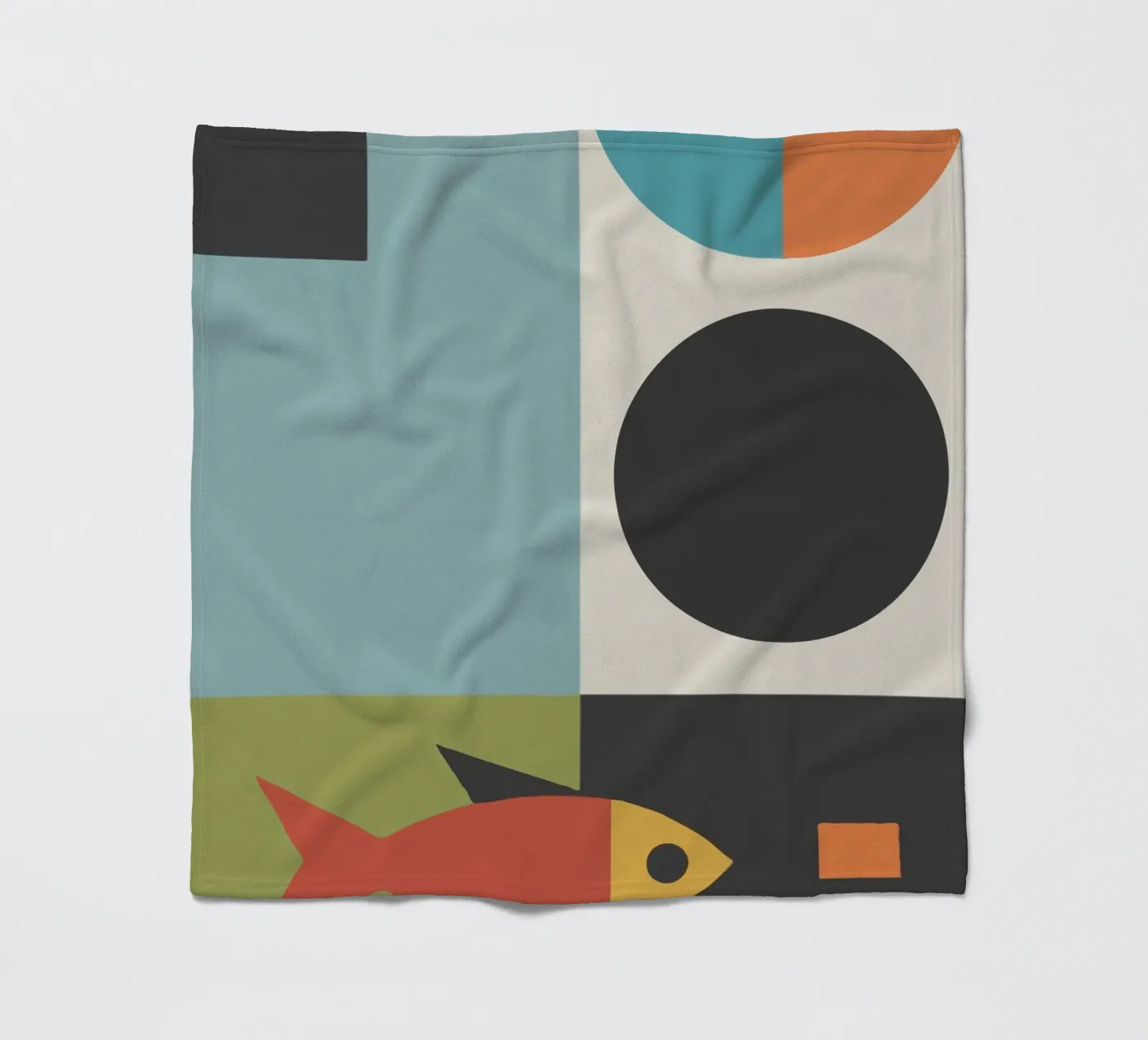 geometric composition coperta in pile da ramosashop