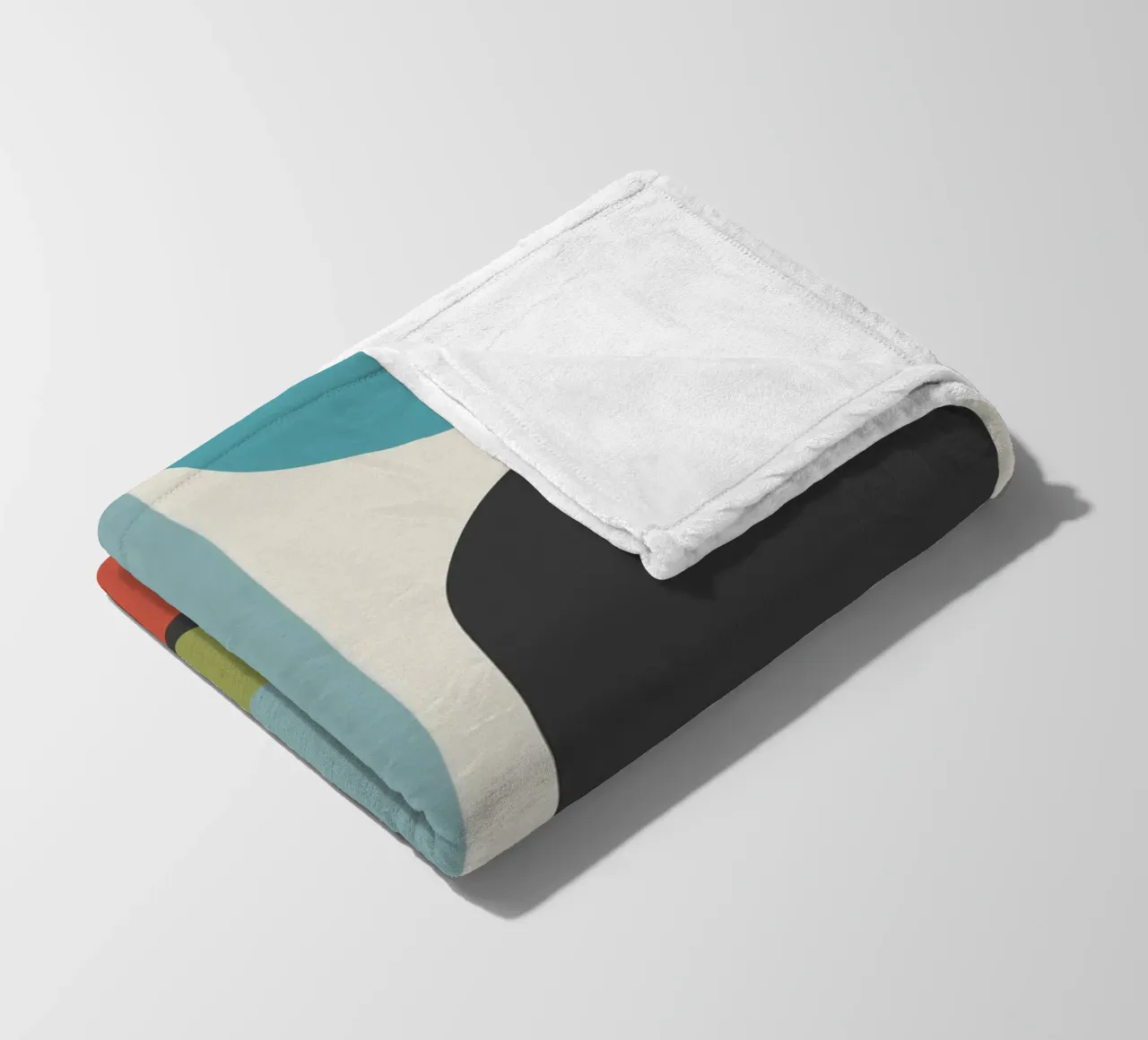 geometric composition plaid polaire de ramosashop