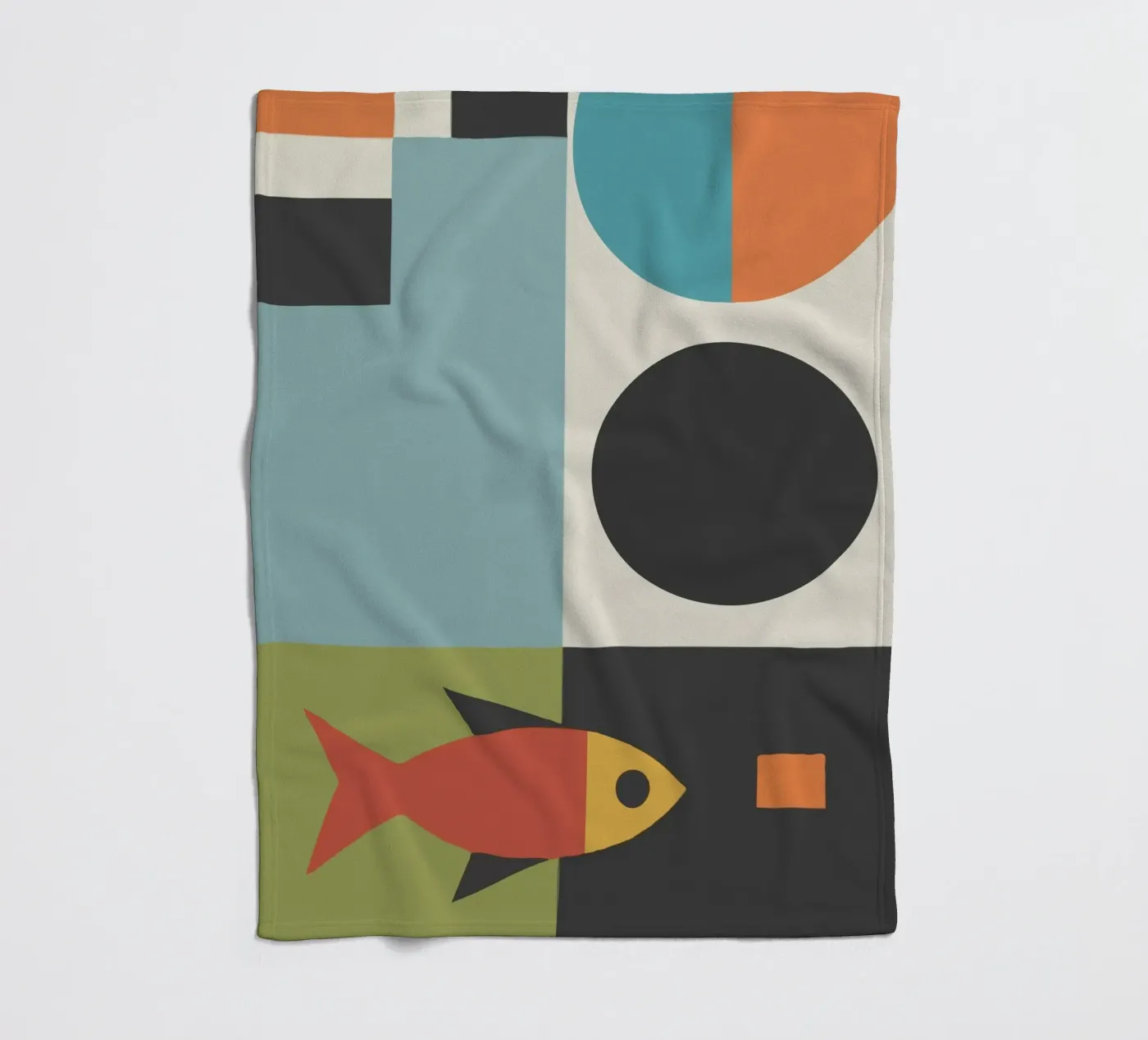geometric composition coperta in pile da ramosashop