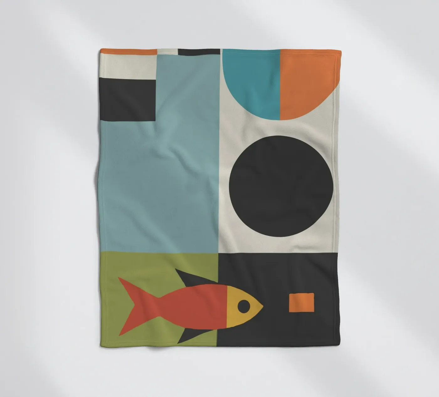 geometric composition coperta in pile da ramosashop