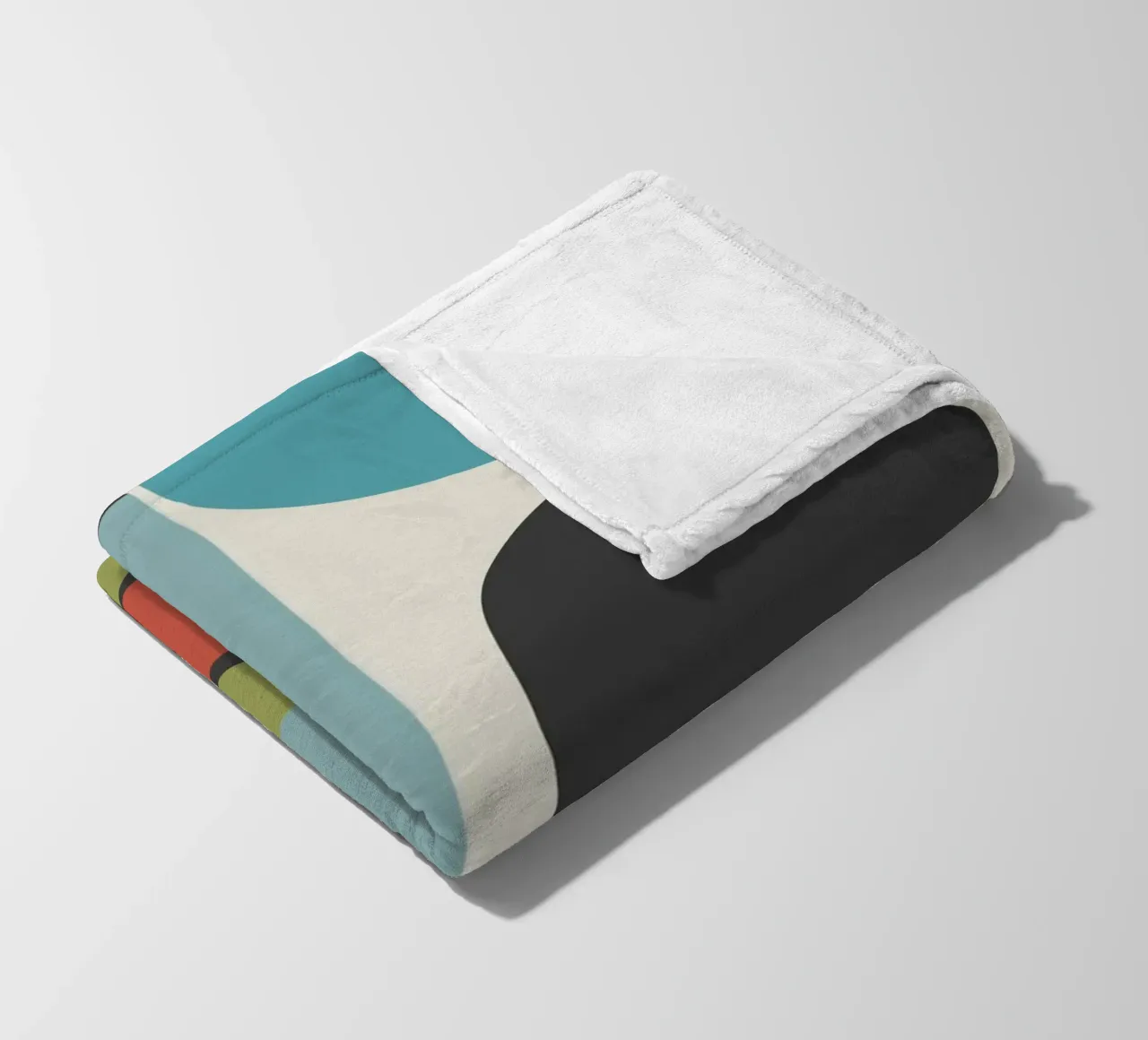 geometric composition plaid polaire de ramosashop