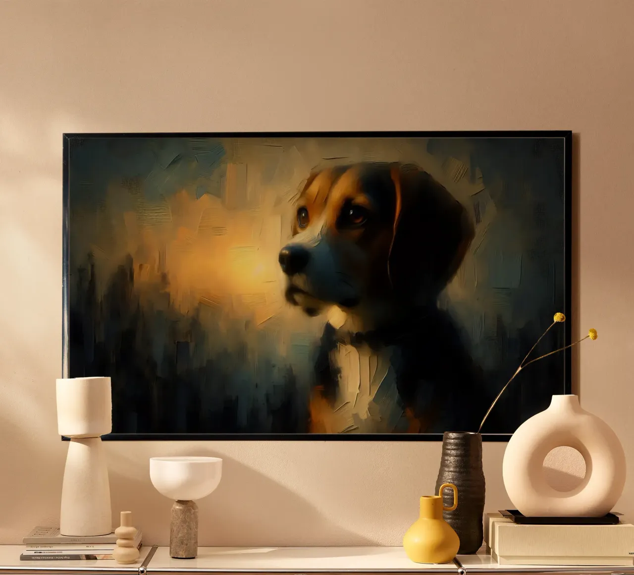 Beagle - Immagine animale carta hahnemühle da hunde-katzen-tiere