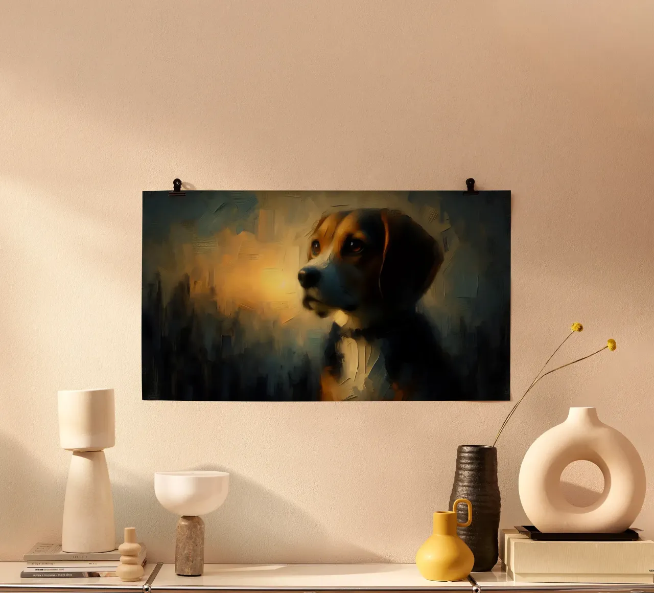 Beagle - Immagine animale carta hahnemühle da hunde-katzen-tiere