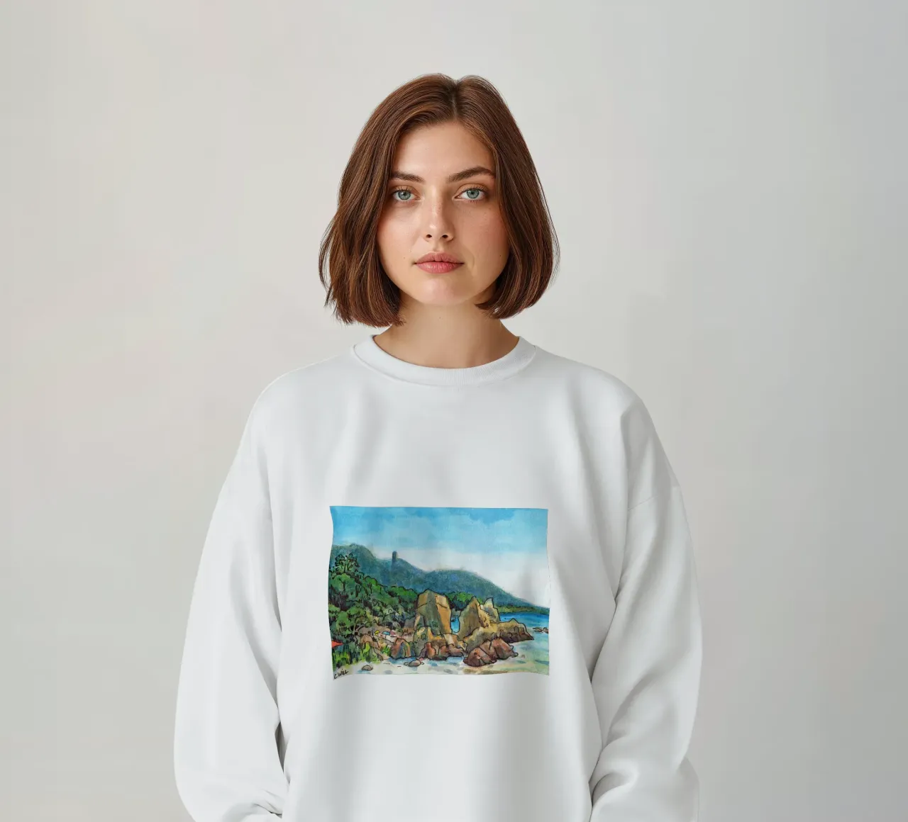 Rocks in Corsica sweatshirt by C.WILL