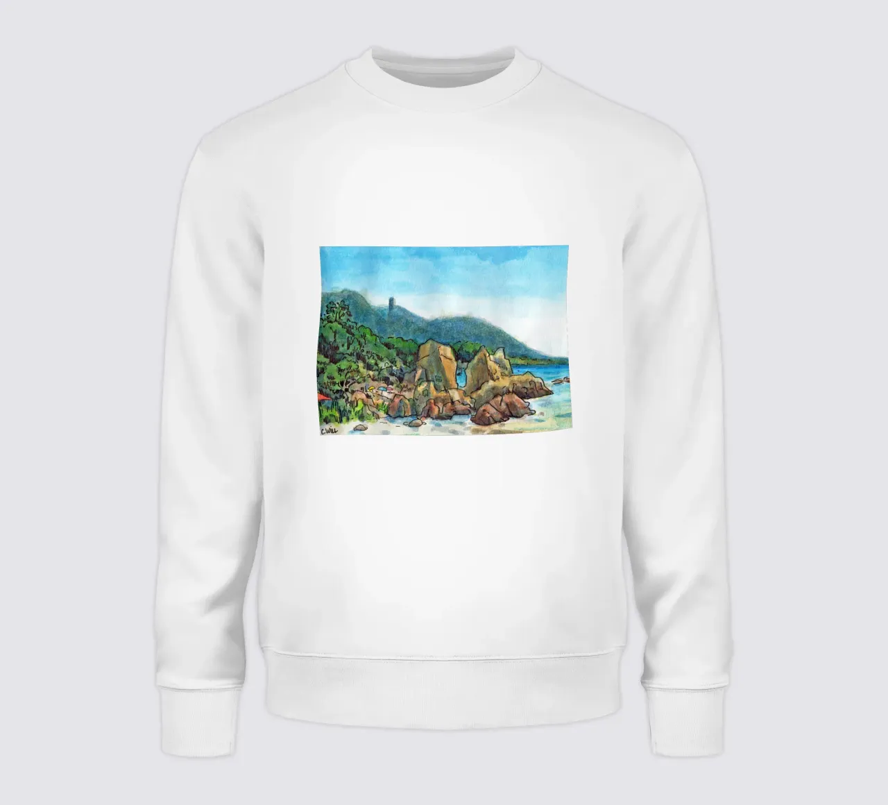 Rocks in Corsica sweatshirt by C.WILL