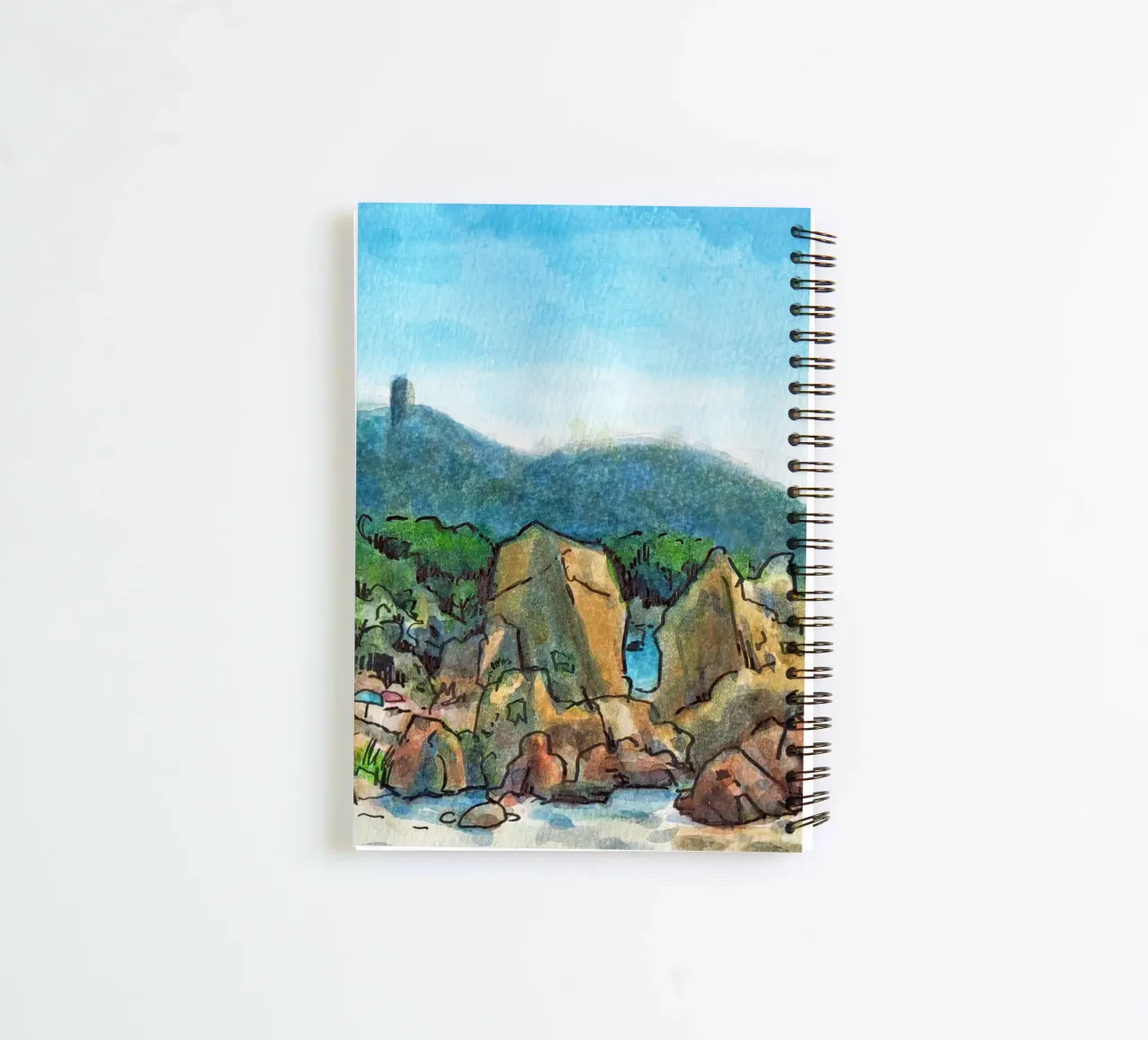 Rocks in Corsica spiral notebook by C.WILL