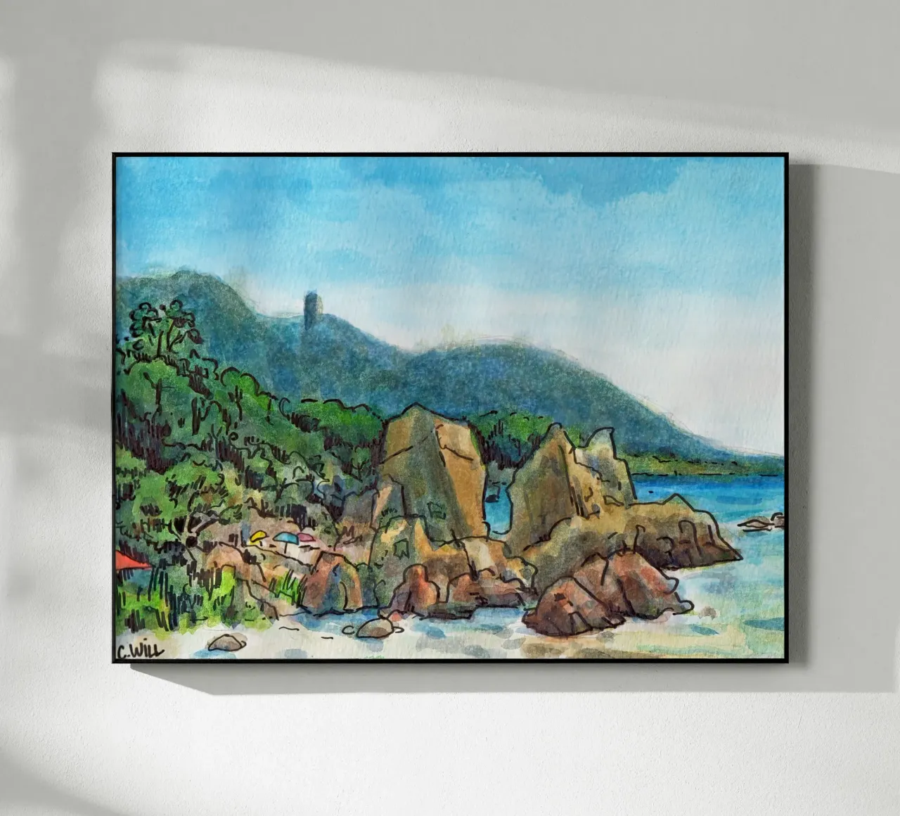 Rocce in Corsica plexiglass da C.WILL