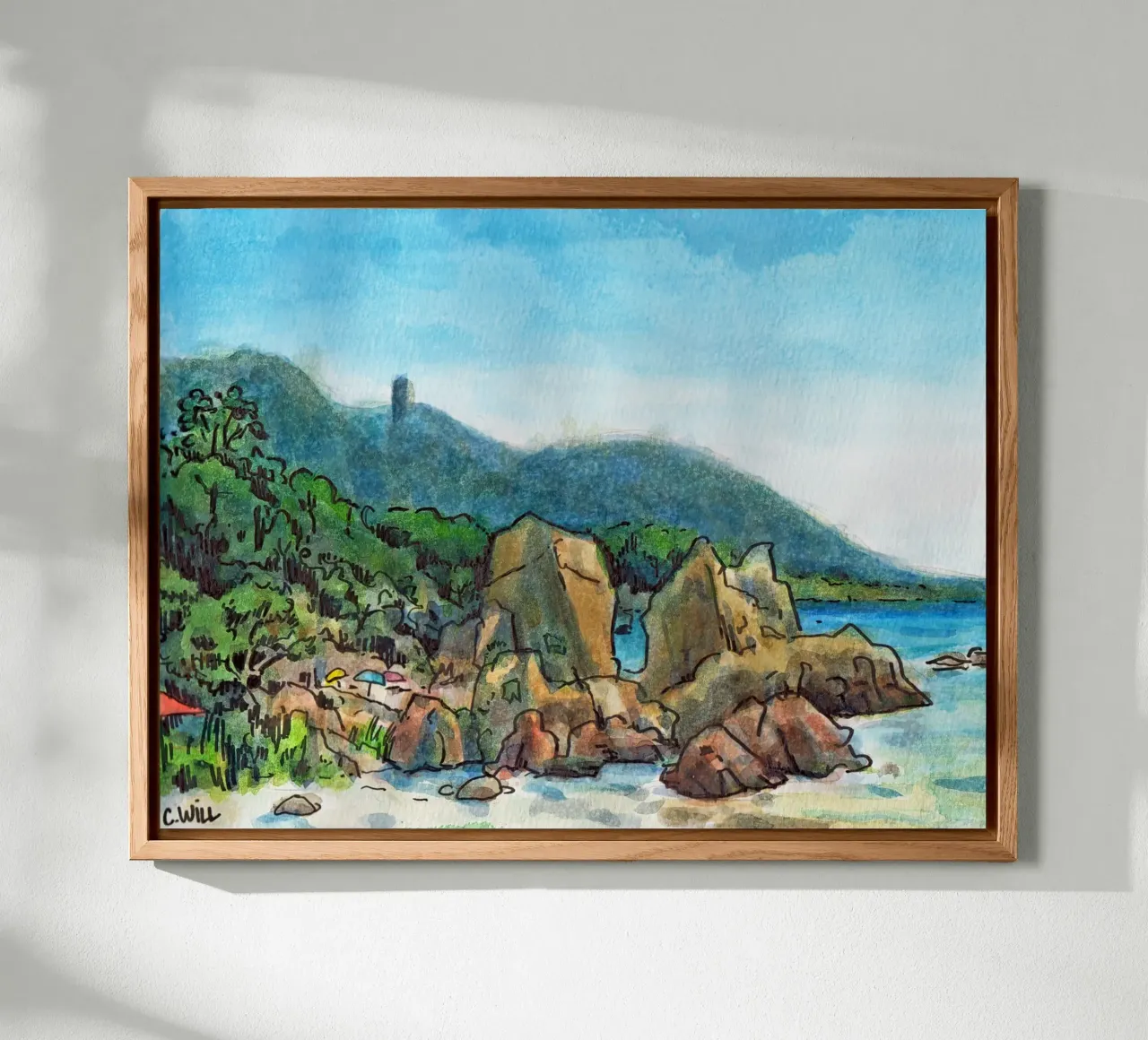 Rocce in Corsica alluminio dibond da C.WILL