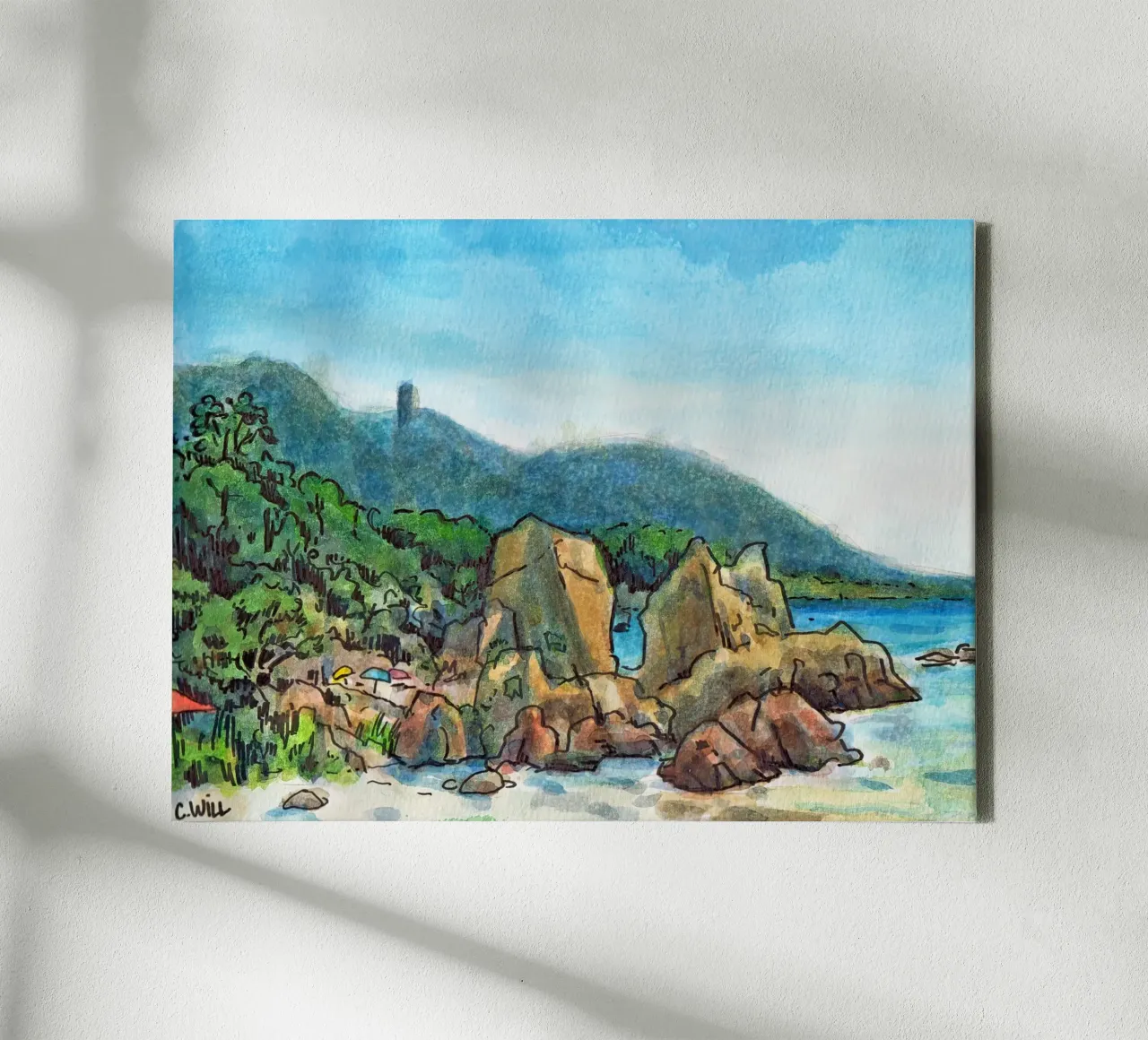 Rocce in Corsica tela da C.WILL
