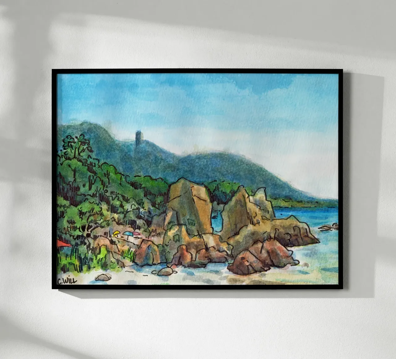 Rocce in Corsica carta hahnemühle da C.WILL