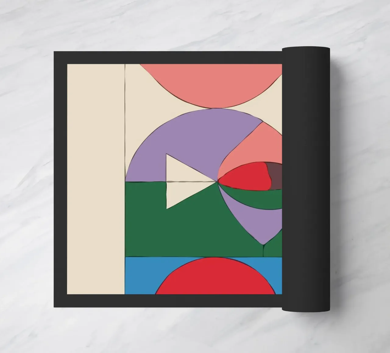composition featuring bold geometric zerbino da ramosashop