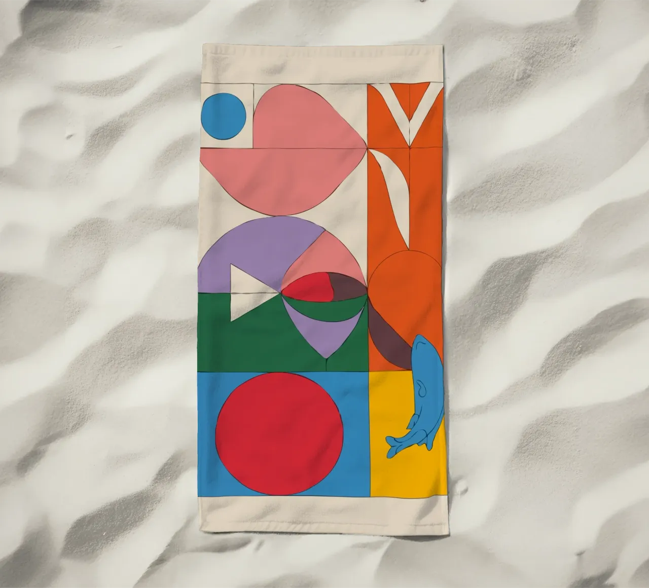 composition featuring bold geometric telo mare da ramosashop