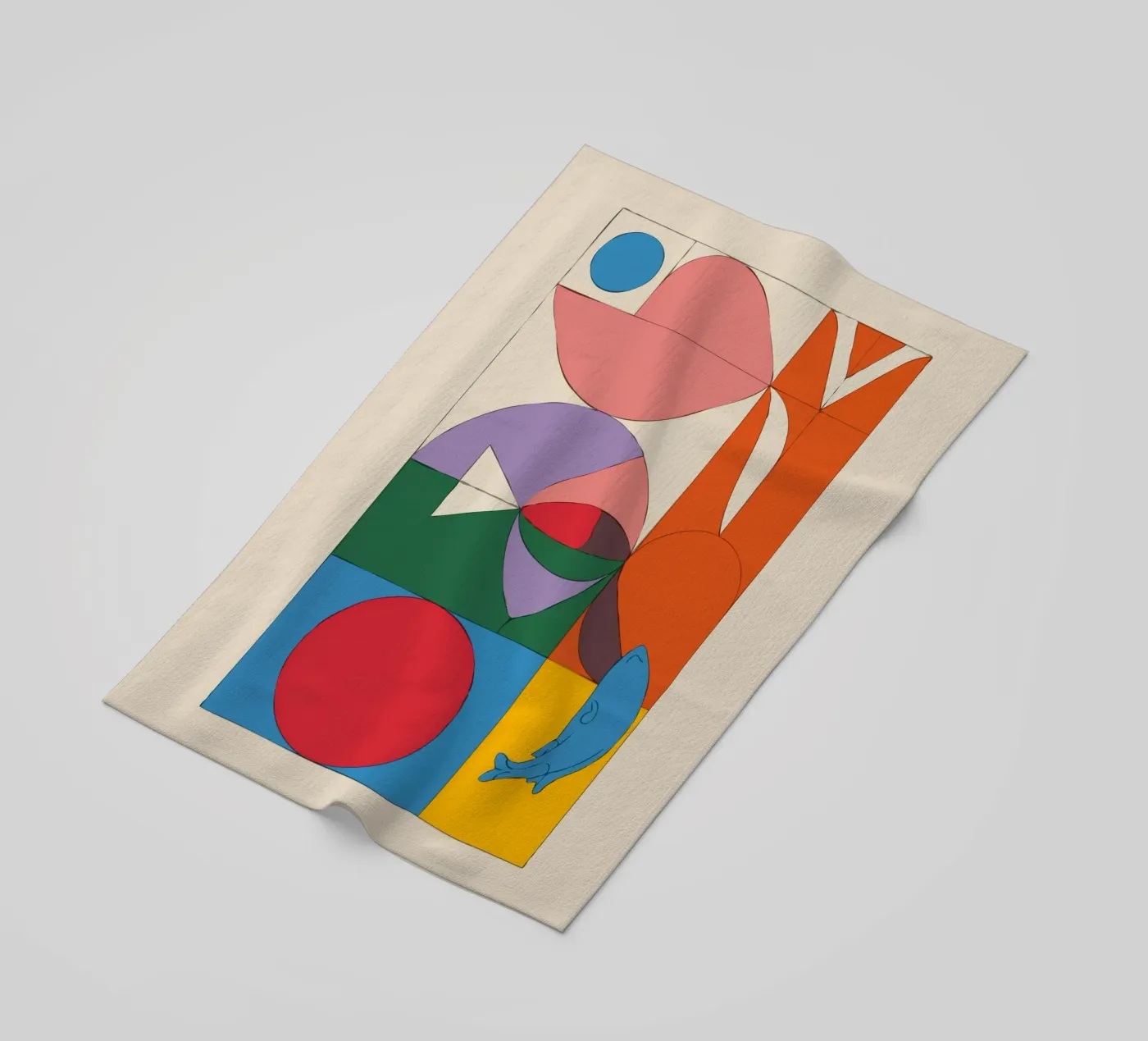 composition featuring bold geometric telo mare da ramosashop