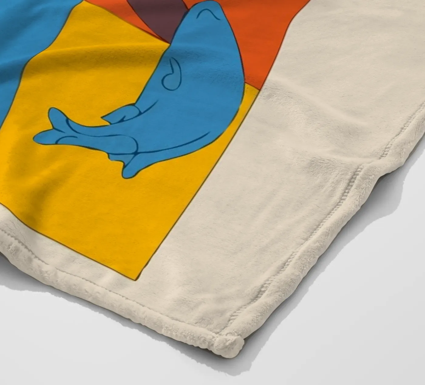 composition featuring bold geometric fleecedeken van ramosashop