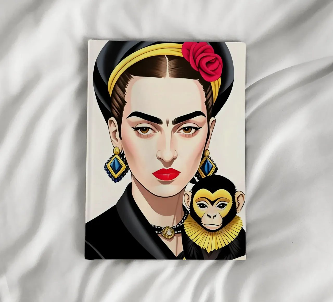 FRIDA KAHLO HOLDING MONKEY notebook by ART DECO
