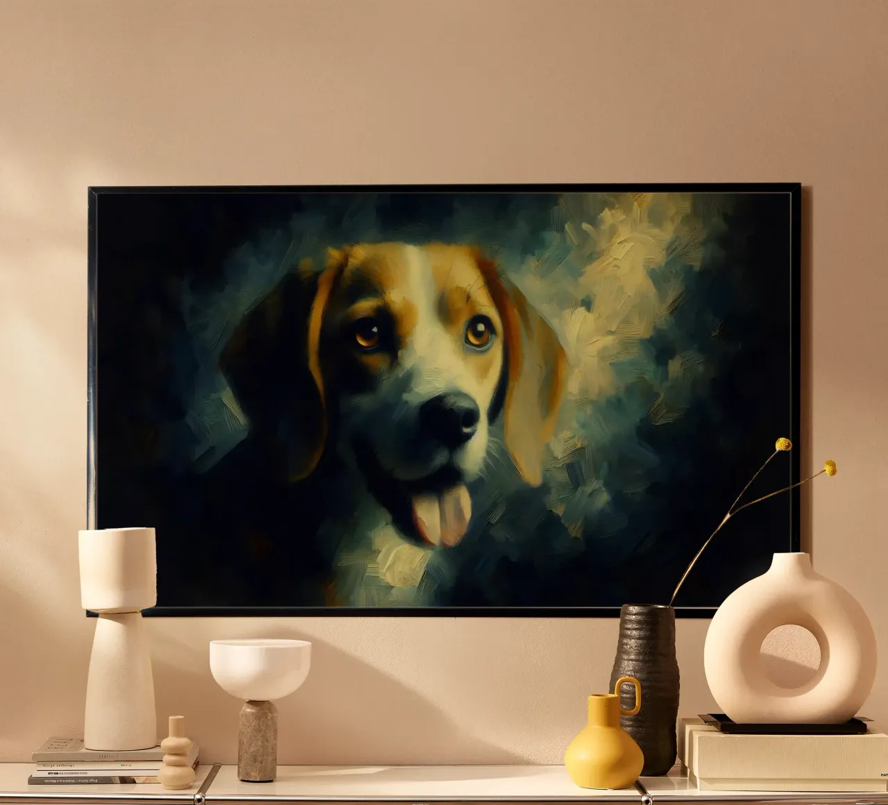 Beagle - Immagine animale carta hahnemühle da hunde-katzen-tiere