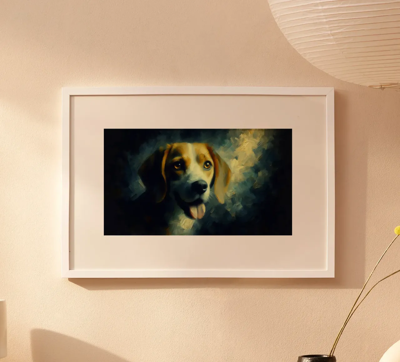 Beagle - Immagine animale carta hahnemühle da hunde-katzen-tiere