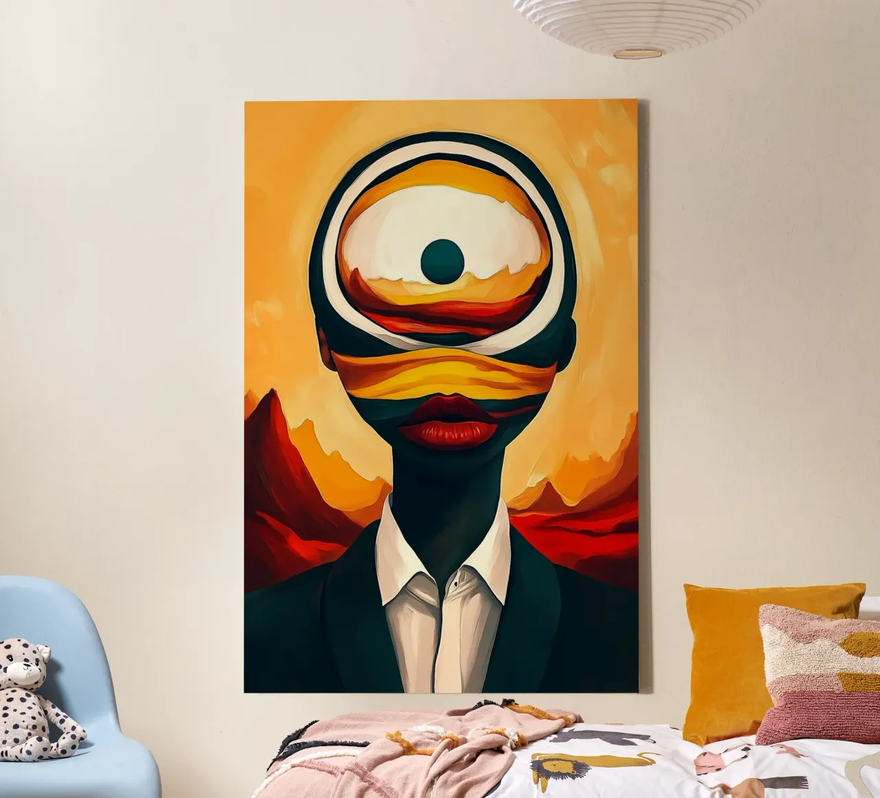 Uitzicht in oneindigheid canvas met Baklijst van melipo-art