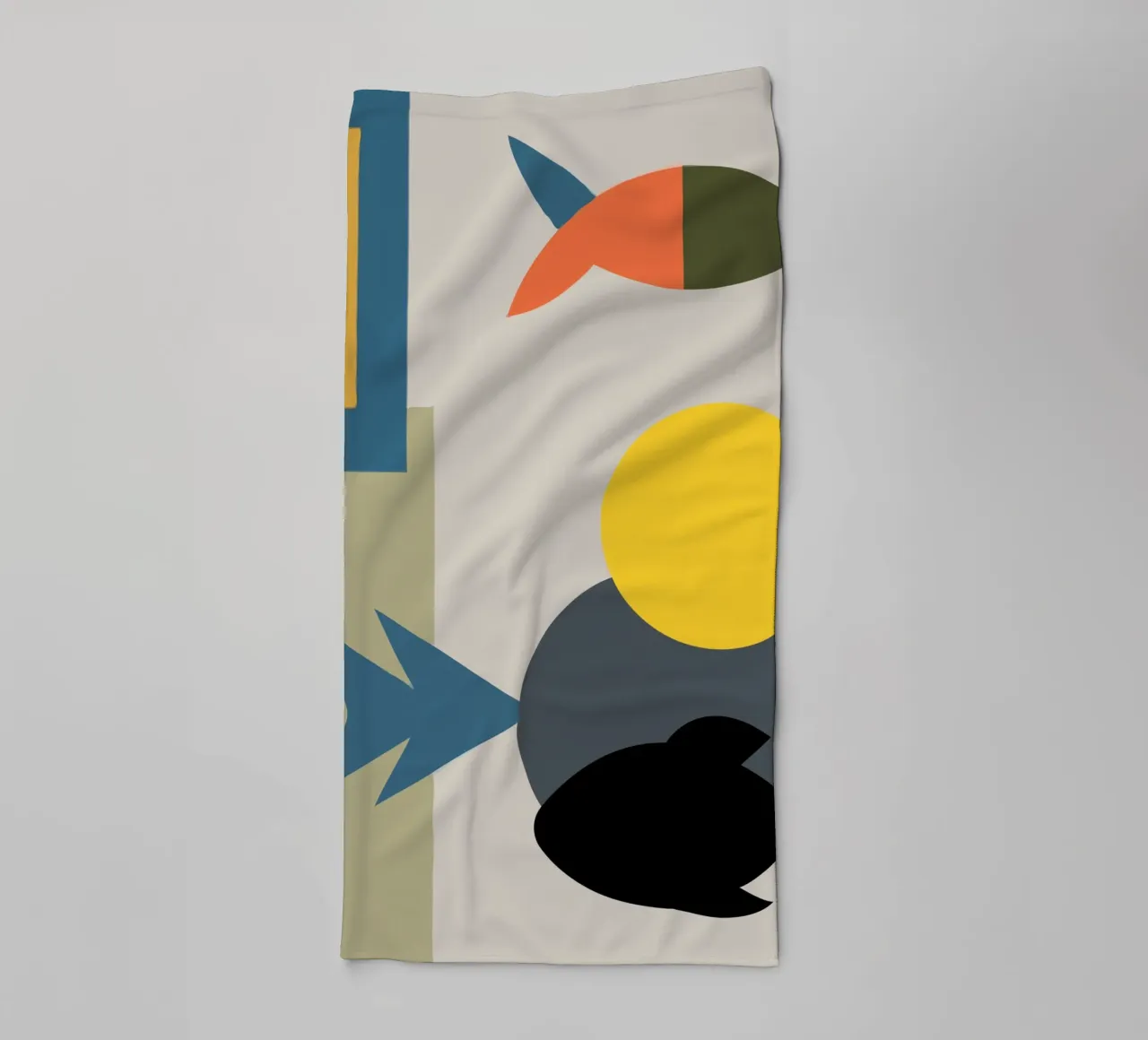 Geometric shapes in varied colors towel by ramosashop