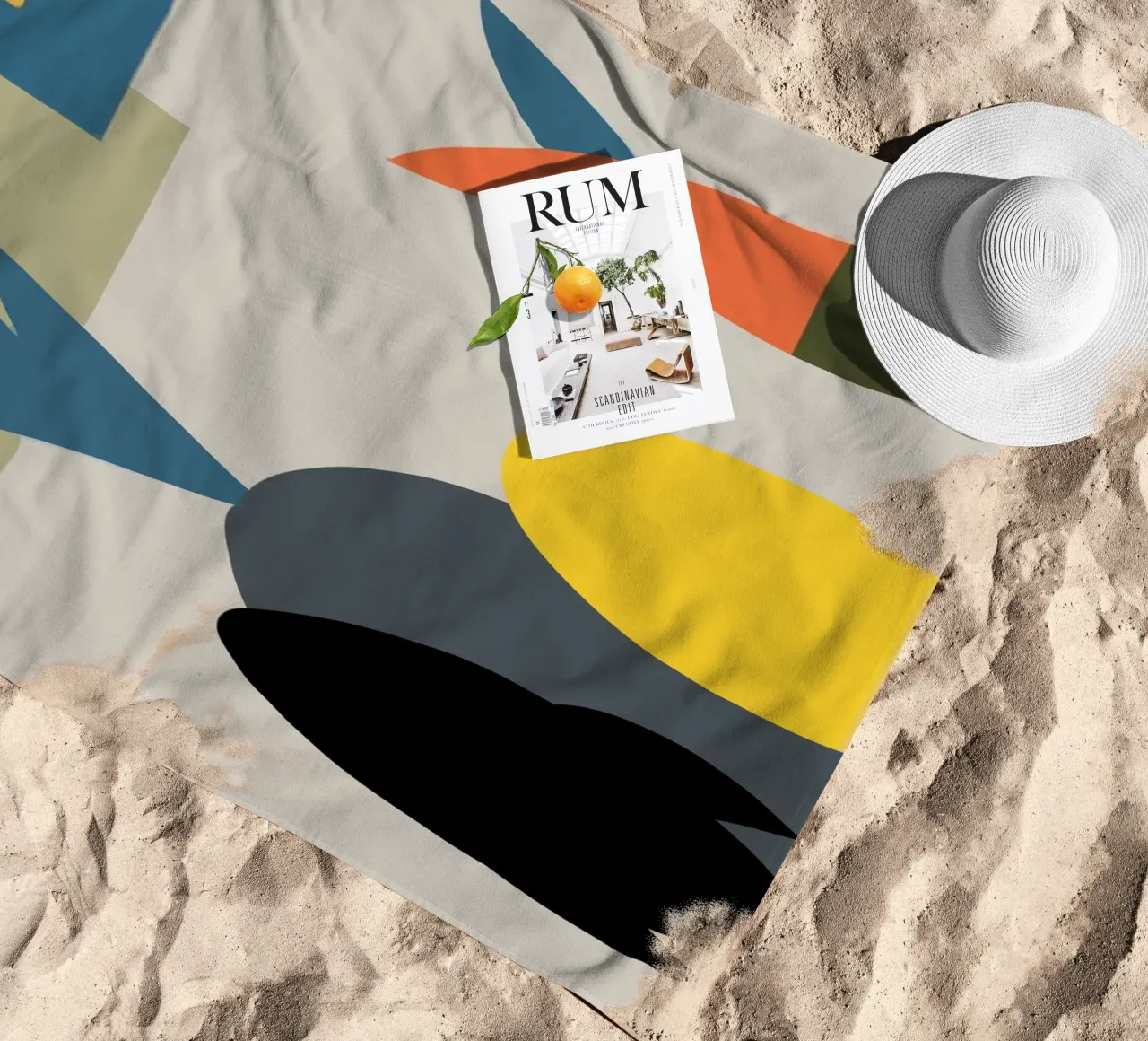 Geometric shapes in varied colors telo mare da ramosashop