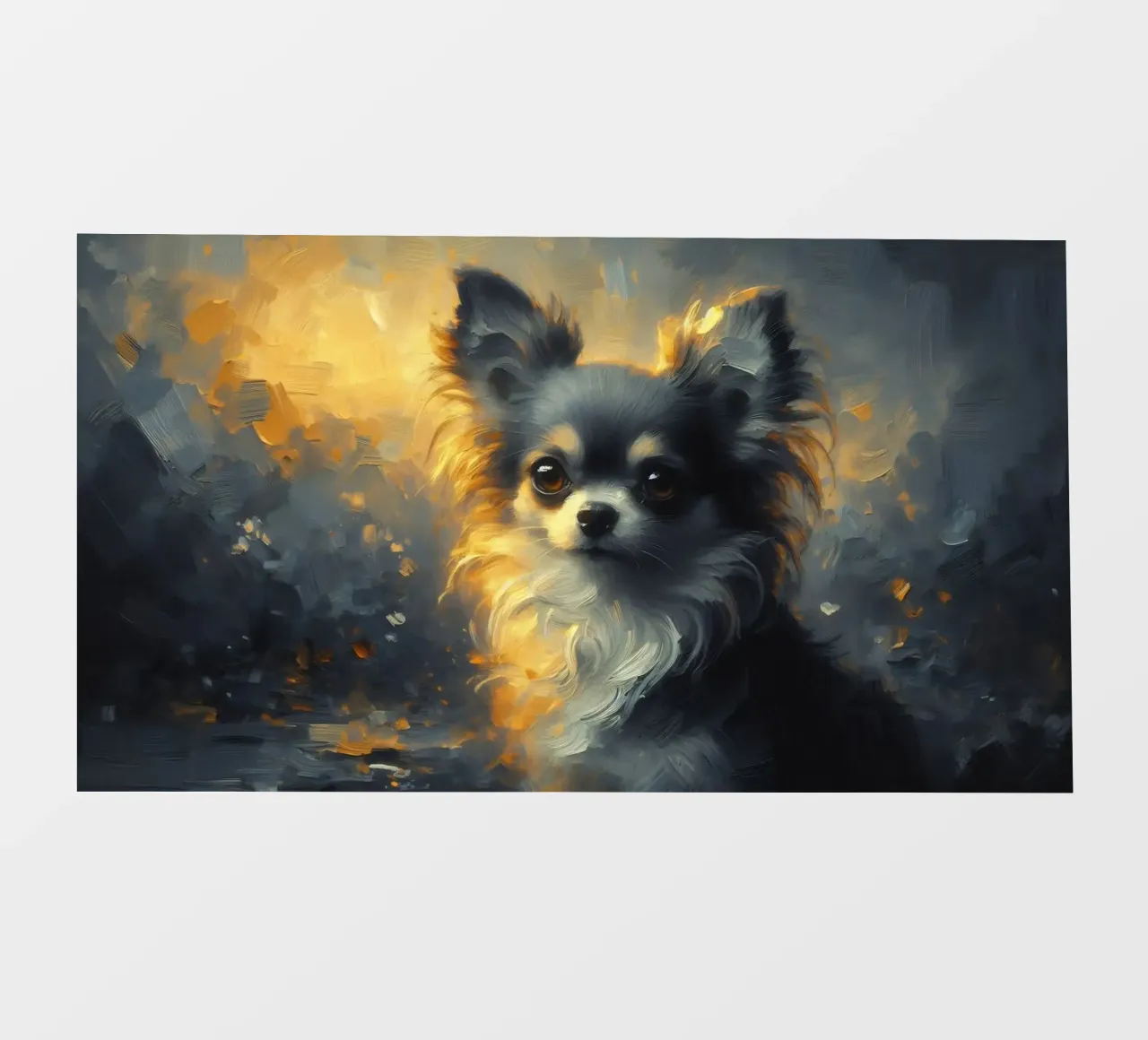Chihuahua - Immagine animale pellicola backlit da hunde-katzen-tiere