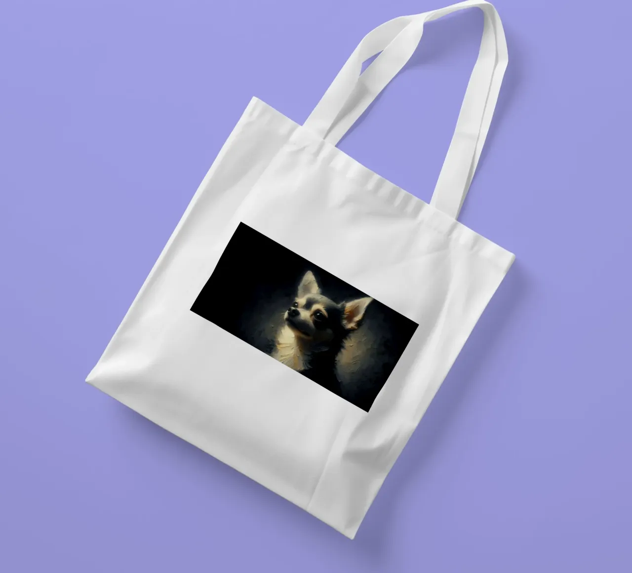 Chihuahua - Immagine animale borsa in juta da hunde-katzen-tiere