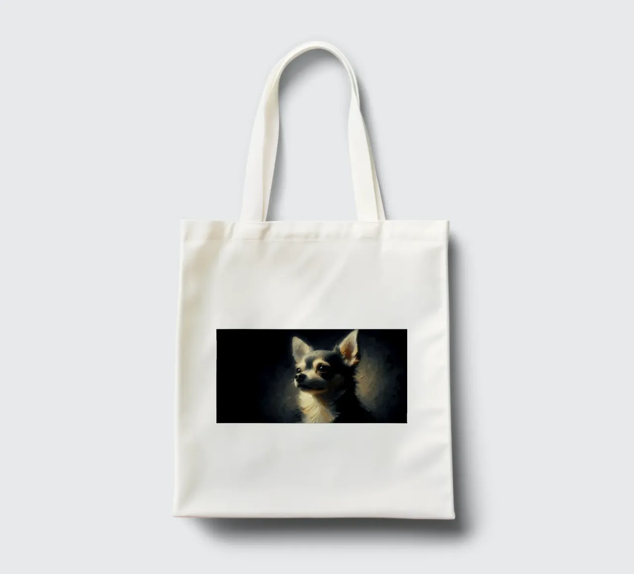 Chihuahua - Immagine animale borsa in juta da hunde-katzen-tiere