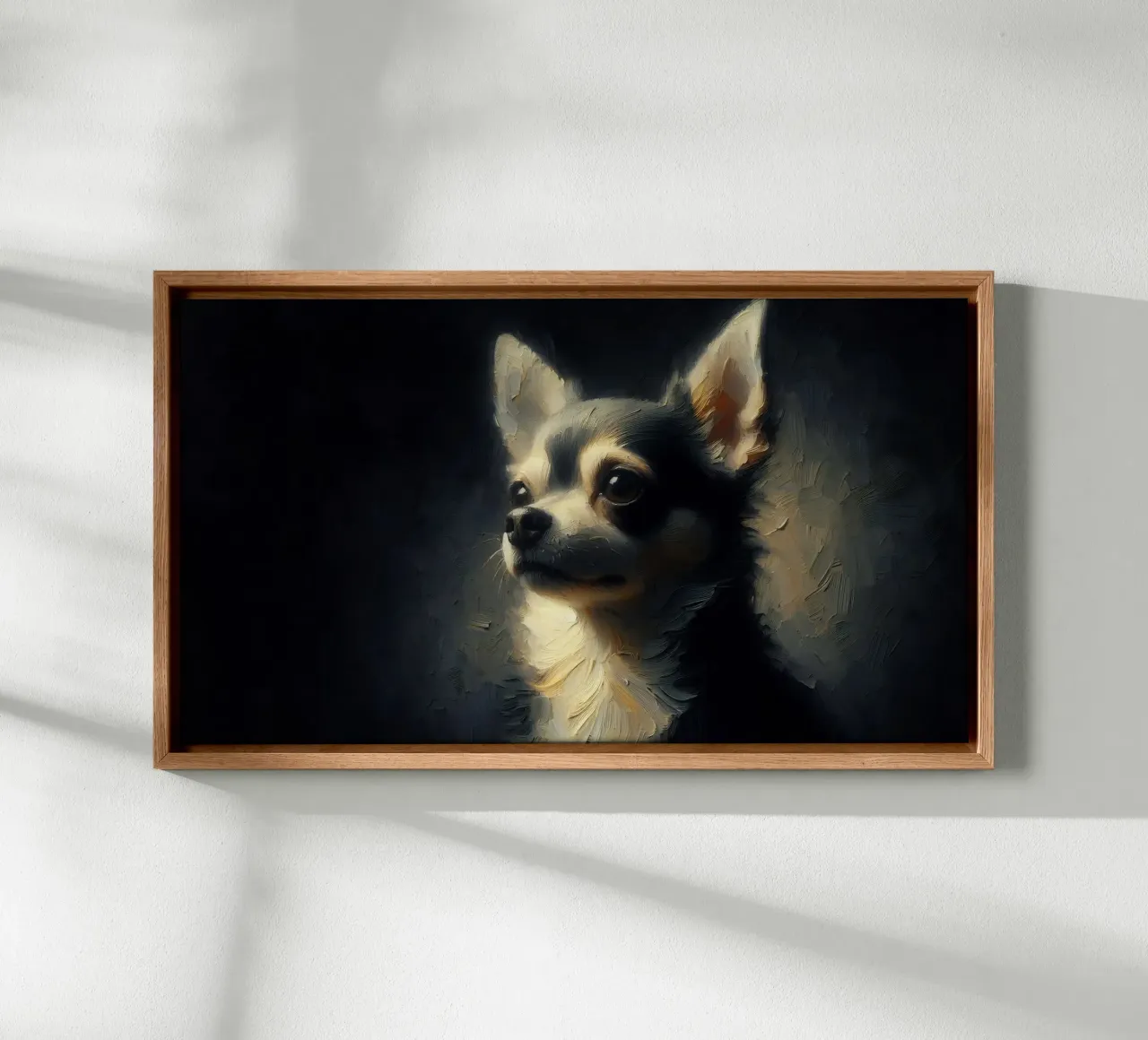 Chihuahua - Immagine animale tela con Cornice a cassetta da hunde-katzen-tiere