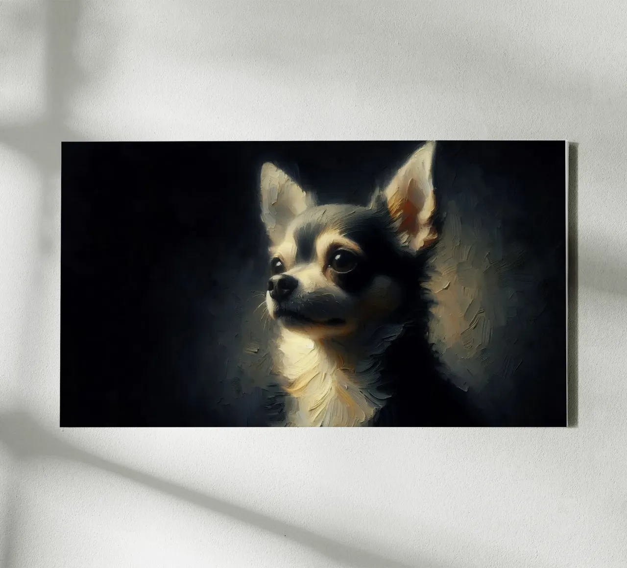 Chihuahua - Immagine animale tela con Cornice a cassetta da hunde-katzen-tiere