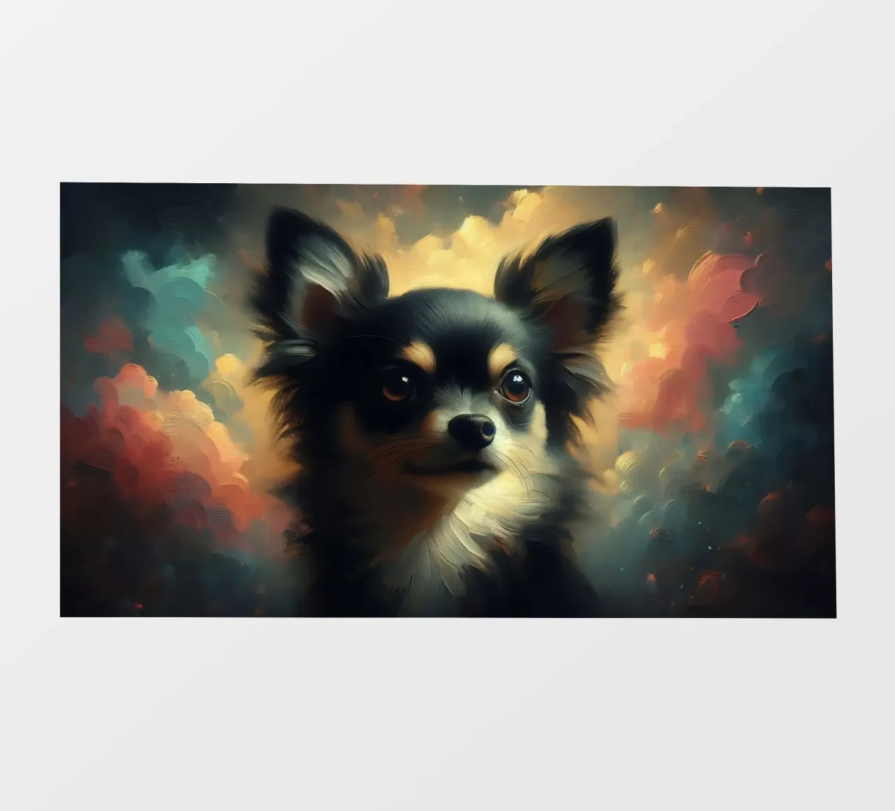 Chihuahua - Immagine animale pellicola backlit da hunde-katzen-tiere