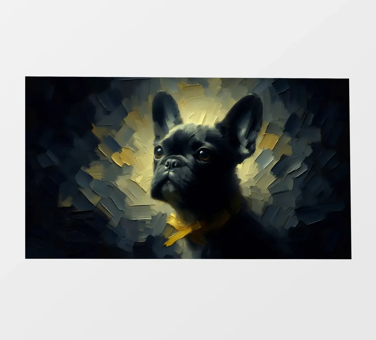Bulldog francese - immagine animale pellicola backlit da hunde-katzen-tiere