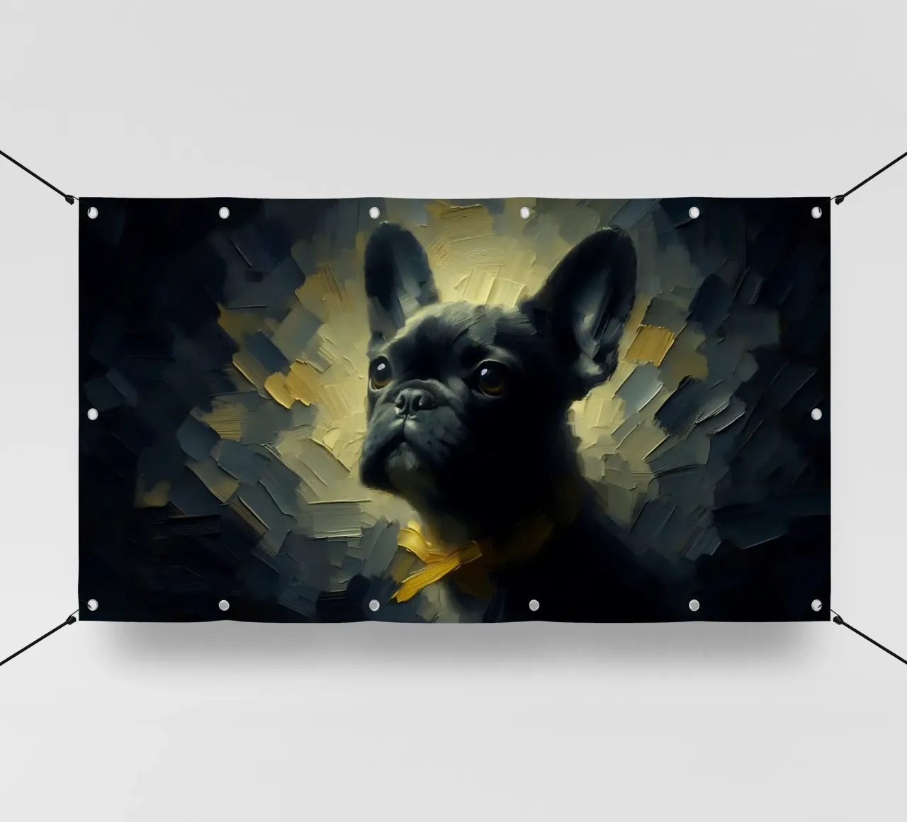 Bulldog francese - immagine animale telo in pvc da hunde-katzen-tiere