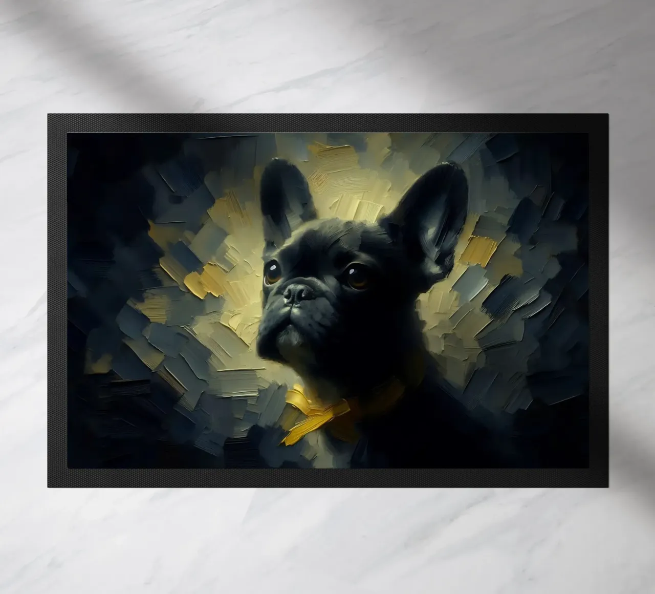 Bulldog francese - immagine animale zerbino da hunde-katzen-tiere
