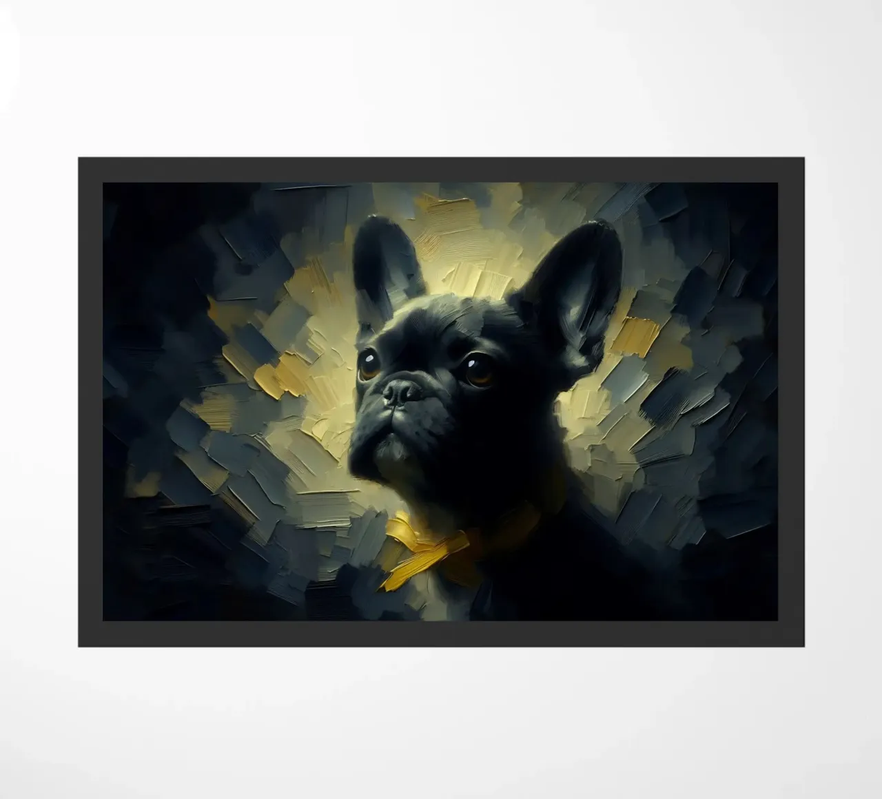 Bulldog francese - immagine animale zerbino da hunde-katzen-tiere