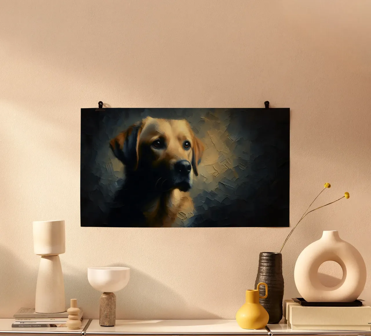 Retriever - Immagine animale carta hahnemühle da hunde-katzen-tiere