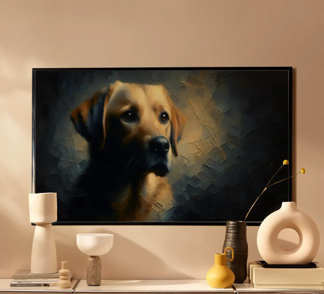 Retriever - Immagine animale carta hahnemühle da hunde-katzen-tiere