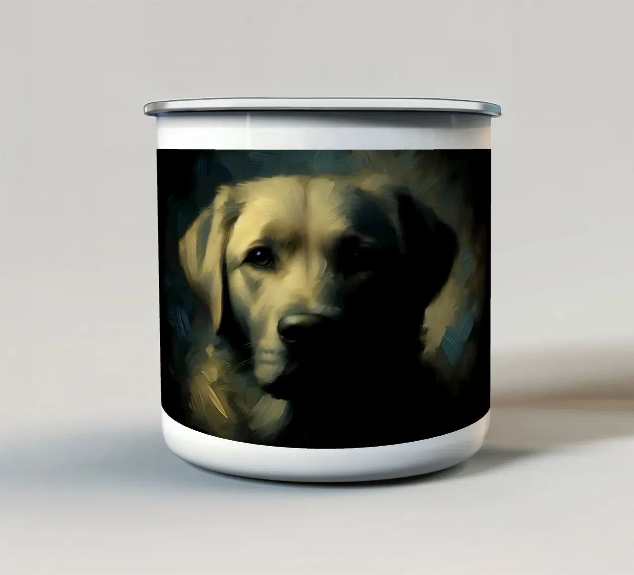 Retriever - Immagine animale tazza in smalto da hunde-katzen-tiere