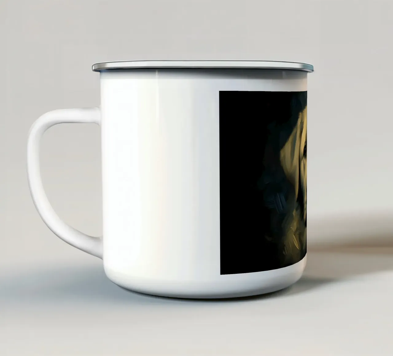 Retriever - Immagine animale tazza in smalto da hunde-katzen-tiere