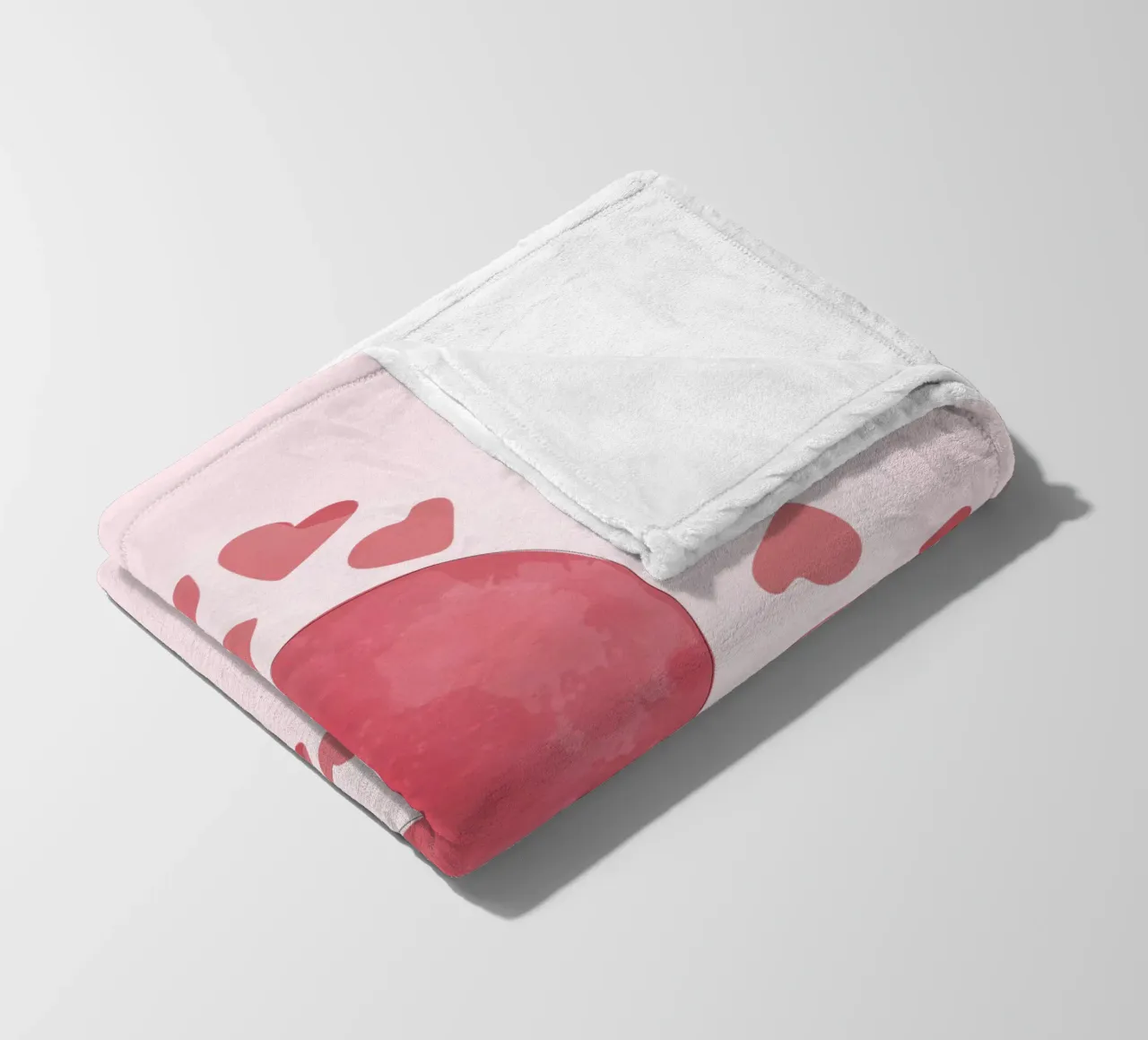 Romantic Balloon with Floating Hearts coperta in pile da Claudia S. Design