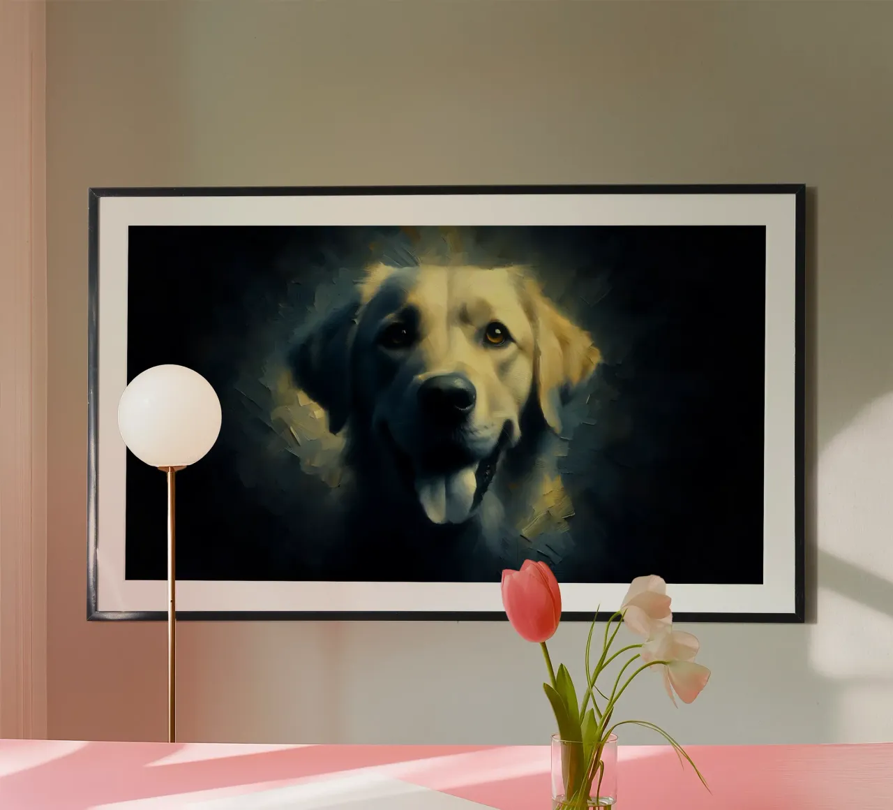 Retriever - Immagine animale carta hahnemühle da hunde-katzen-tiere