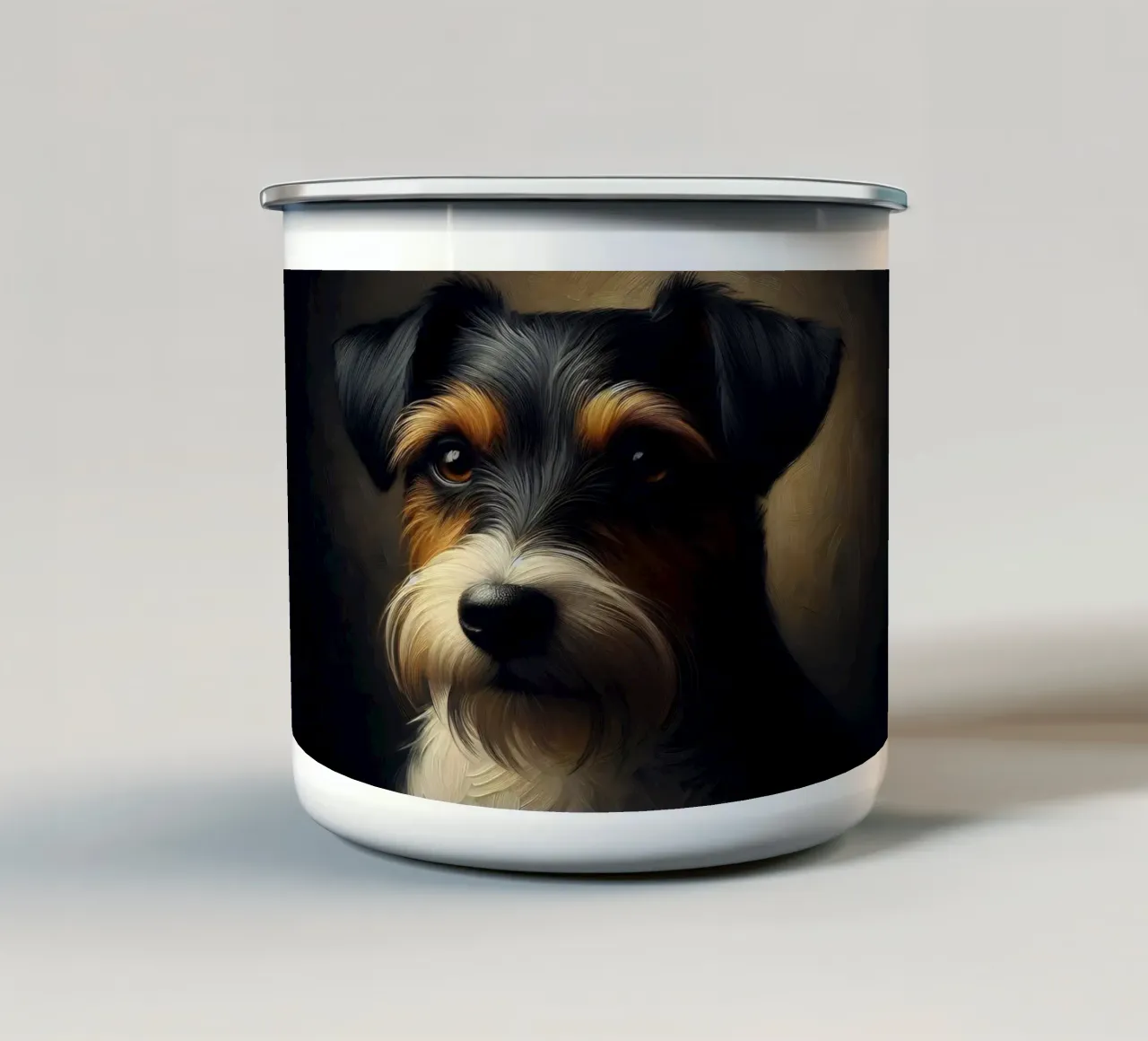 Russel Terrier - Immagine animale tazza in smalto da hunde-katzen-tiere