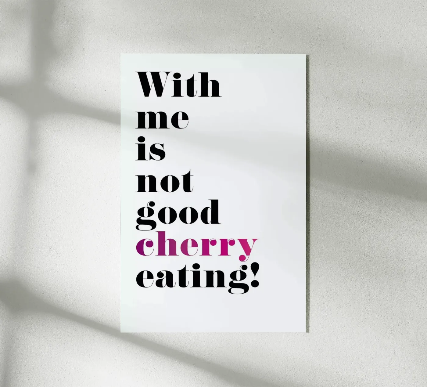Cherry x plexiglas de Amy & Kurt