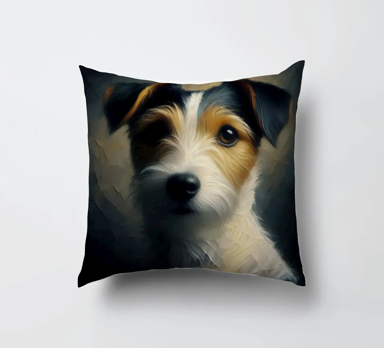 Russel Terrier - Dierenbeeld kussen van hunde-katzen-tiere
